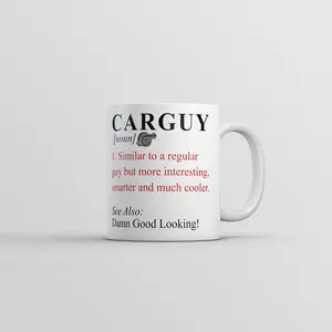 Car Guy Definition Mug Funny Sarcastic Mechanic Coffee Cup - 11oz Funny Coffee Mugs Ceramic Printed Drinkware Cup