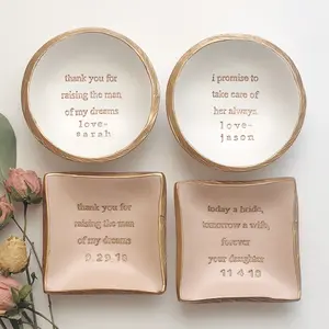 Mother of the Bride Personalized Ring Dish, Custom Wedding Gift Keepsake, Personalized Mother of the Groom Gift, Custom Name & Date Wedding Keepsake, Custom Mother of the Bride & Groom Gift, Custom Wedding Gift from Bride & Groom, Best Mother's Day Gift