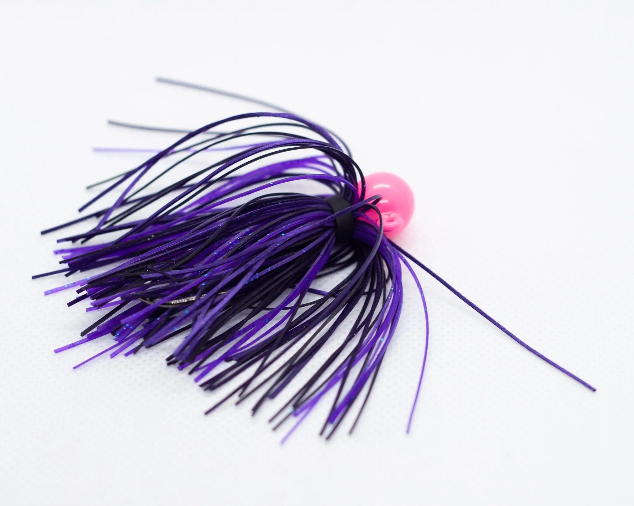 Salmon Twitching Jigs with Vibrant Silicone Skirts - Rounded Head Casting Lures with 2X Strong Fishing Hook for Coho Fishing, 3/8-3/4 oz Weights, Casting Jig