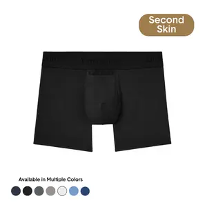 Tommy John Men’s Second Skin Trunk & Boxer Briefs, Luxury Soft Modal Fabric, Contour Pouch, Stay-Put Waistband 6" Inseam