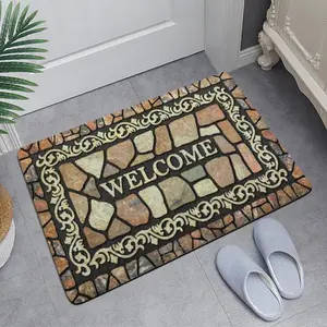 Door Mat For Front Door Non Slip Waterproof Welcome Mat Indoor Outdoor Absorbent Entryway Rug Modern Luxury Kitchen Bathroom Hallway Mat