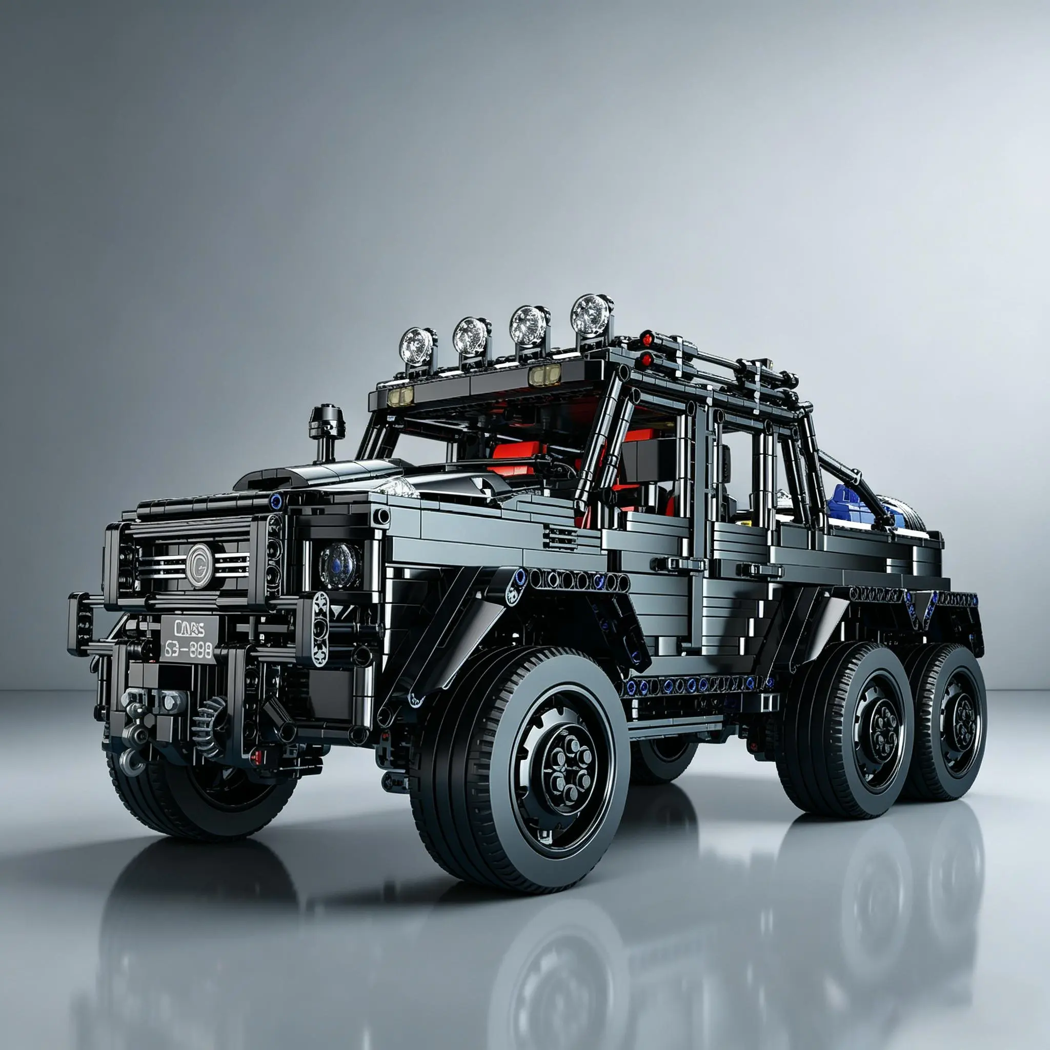 1:8 Large Off-Road SUV Building Set – 3224PCS MOC all-terrain model car kit, detailed static collectible for adults aged 18+, home/office desk display gift for men and car lovers