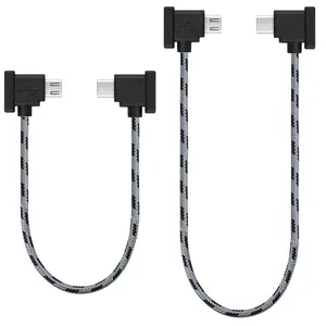 1FT+0.5FT(2 pack)  to USB C Remote Controller  for  15 Pro, DJI Mavic Mini,Mini SE, Mavic 2 Pro/Zoom,Mavic Air,Mavic Pro, Spark, DJI Drone to Tablet  OTG Data Cord Accessories