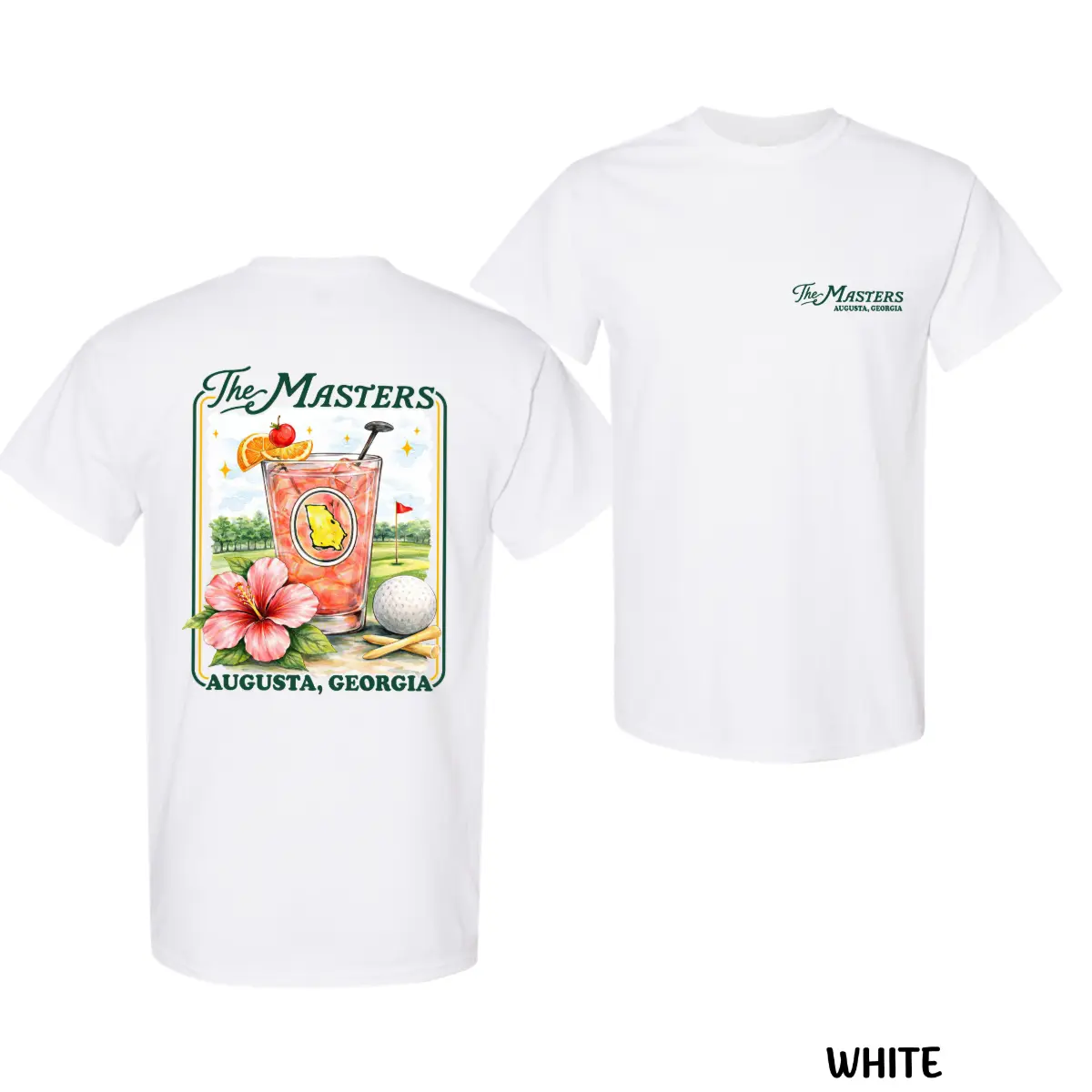 The Masters Augusta Georgia Shirt For Men For Women, Southern Cocktail Golf Graphic Shirt, Lightweight Apparel Top, Unique Gifts, Trendy Shirt