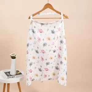 Women's Nursing Towel Cartoon Elephant Print Mom Nursing Cover Lightweight Breathable Design Perfect for Pregnancy Casual Wear Essential Item