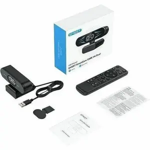 EMEET C63E Dual Ultrawide and Telephoto 4K Webcam with Autofocus and Remote Control