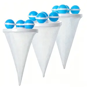 Floating Laundry Filter Bag, Colorful Design with Float Ball, Universal Hair Catcher for Washing Machine, Efficient Laundry Aid