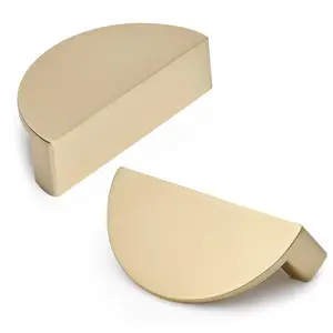 Half Moon Cabinet Pull Handle, Semi-Circular Drawer Pull, Finger Grip Edge Pull Handle, Kitchen Cabinet Hardware, Durable Design