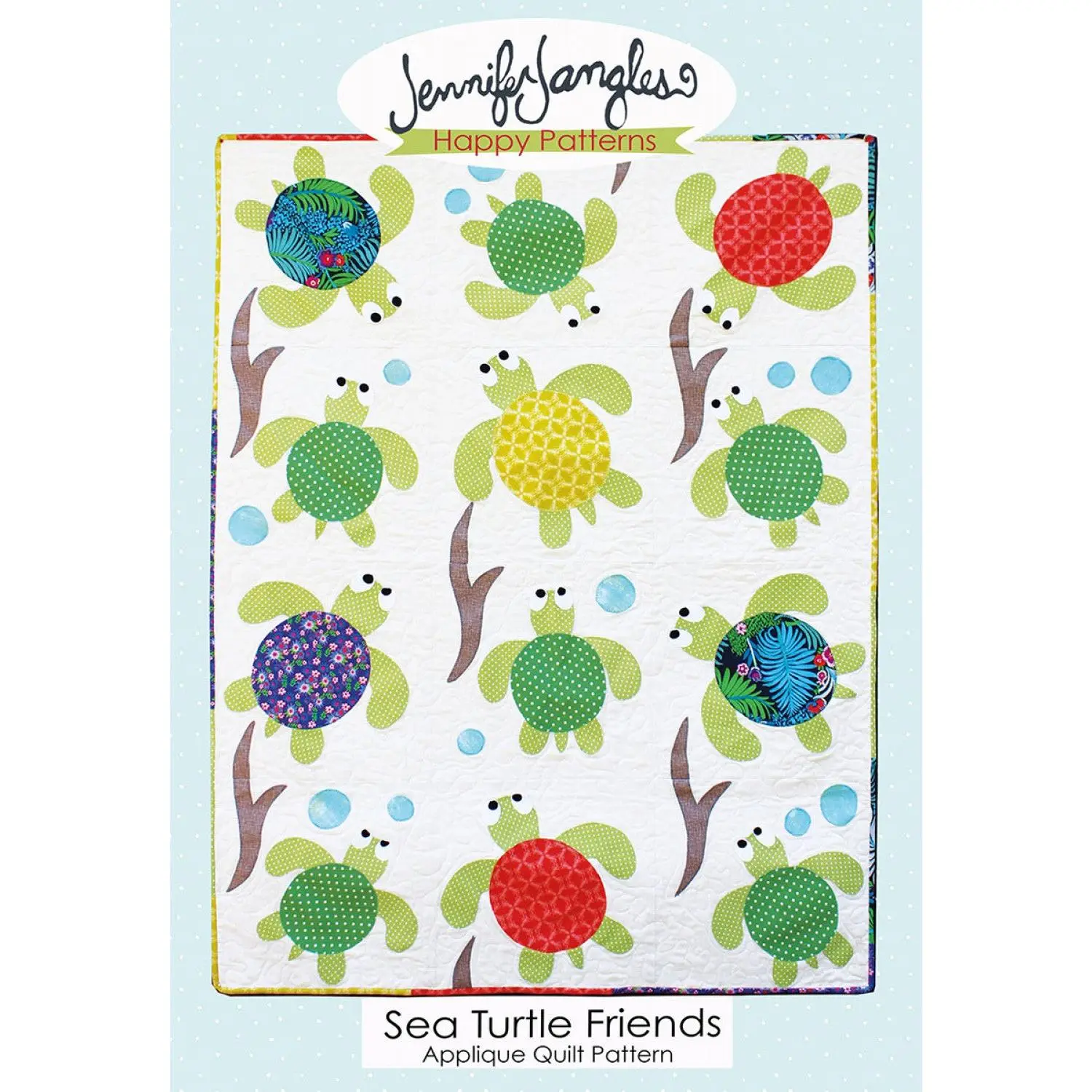 Sea Turtle Friends Applique Quilt
