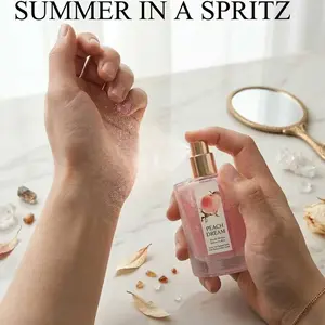 Fresh Peach & Watermelon Refreshing Women’s Eau de Toilette 50 ml | Alcohol-Free | BPA-Free | Fresh Fruity Scent, Long-Lasting Fragrance | Ideal for Daily Commuting and Dates