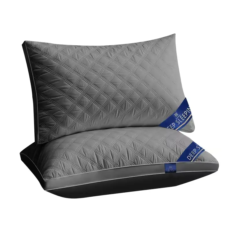 2 Pack Bed Pillows(48*74cm) for Side Sleepers - Luxury Hotel Collection with 1100g Heavy Fill, Soft & Fluffy, Resilient & Hypoallergenic Down Alternative, Reinforced Dual-Edge & Quilted Design, Machine Washable, 20x30 Inches in White or Grey