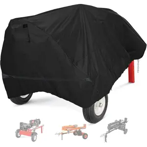 Log Splitter Cover Waterproof Heavy Duty Outdoor Shield, 420D Oxford Fabric, UV & Weather Resistant Wood Splitter Cover, 15-45 Ton(83"x45"x39"）