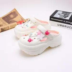 Cute Star & Bunny Design Chunky Vented Clog for Women, Soft Back To School Non-slip Sandal, Chunky Vented Classic Clogs for Daily, 2025 Summer Trendy Shoes