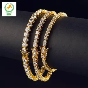 3mm/4mm/5mm Classic Tennis Chain Bracelet Iced Out Micro Paved CZ Hip Hop Iced Out Tennis Chain Bracelet for Men Women 3 Sizes Affordable Iced Out Tennis Chain - Looks Like Real Diamonds!3/4/5mm