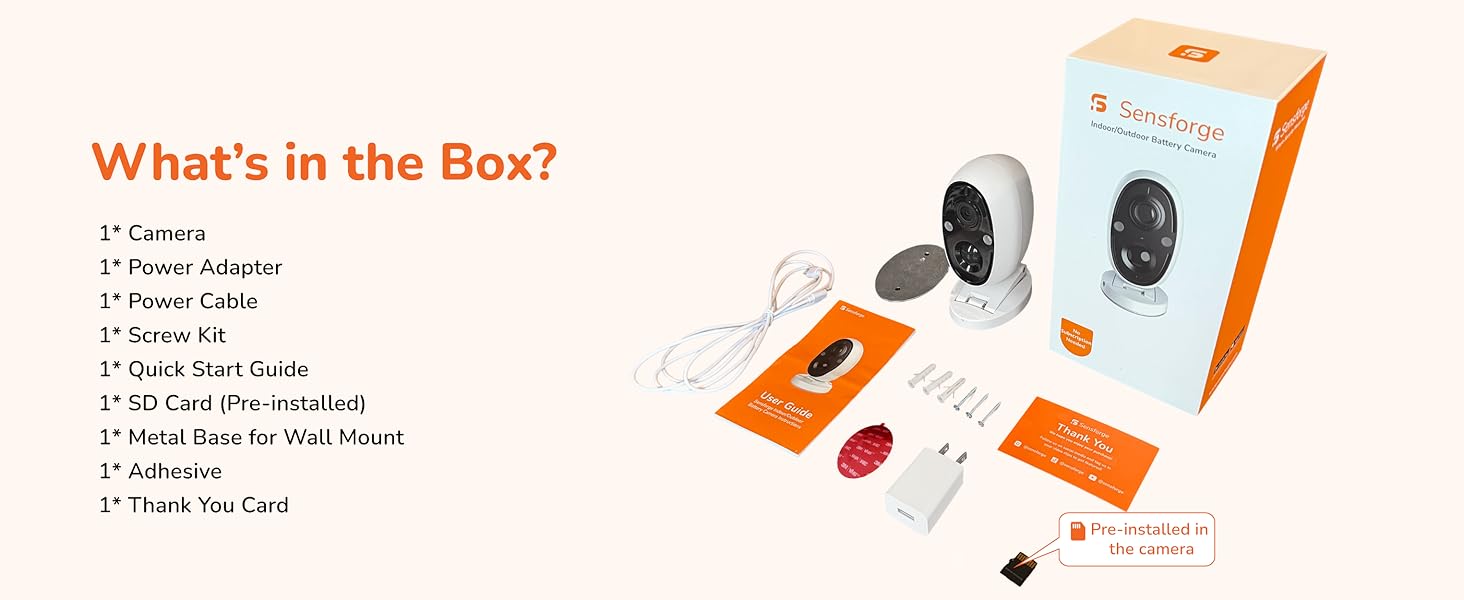 SensForge 2.5K Security Camera, Dual-Band WiFi, Free AI Human & Pet Detection, 2-Day Cloud + 32GB SD Storage, Spotlight Color Night Vision, Magnetic Mount, Optional AI + Storage Upgrade  Monitoring Safety Protective