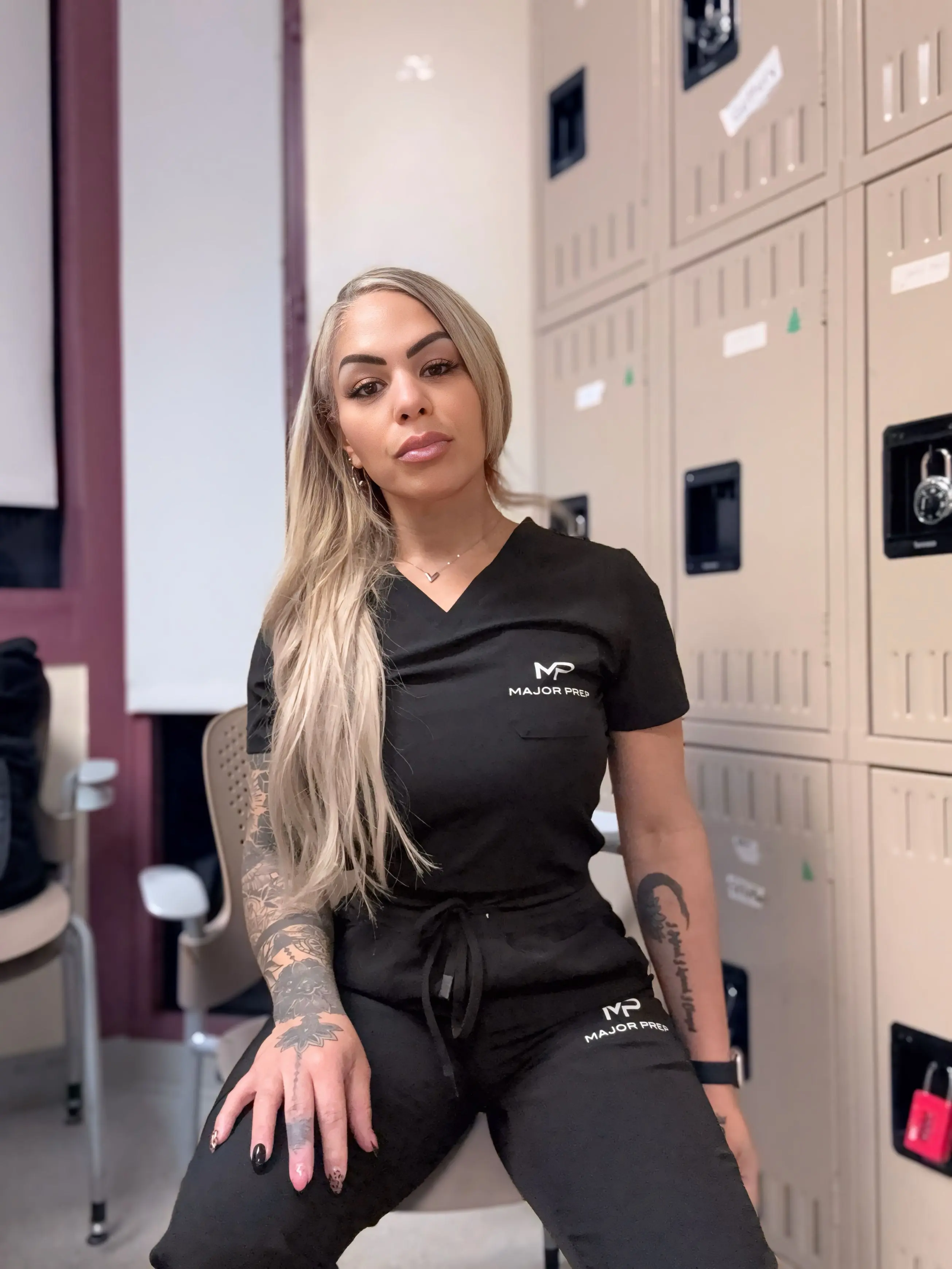 Black Scrub Set - Ladies