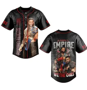 Roman Reigns Tribal Chief Baseball Jersey Wrestling Shirt HY1713