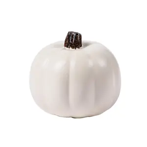5" White Foam Craft Pumpkin