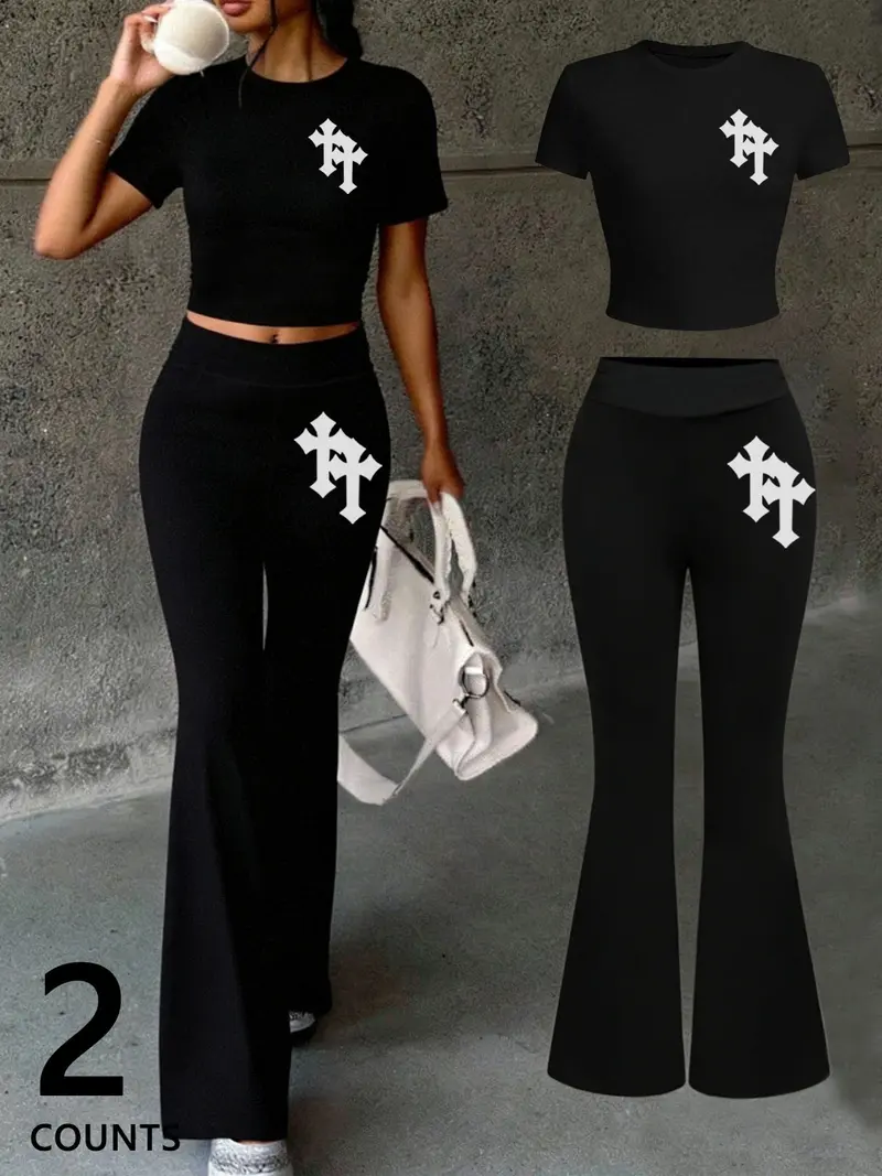 chinese dress ladies 2 Two Piece Too Cute Crop Tops and Leggings ( Long Or Short Sleeve) –  closetmayhem main image 0