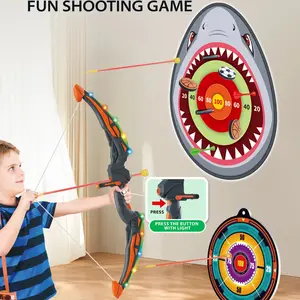 Children's Archery Target Set Dart Shark Target Sticky Ball Indoor And Outdoor Competitive Sports For Birthday Gifts