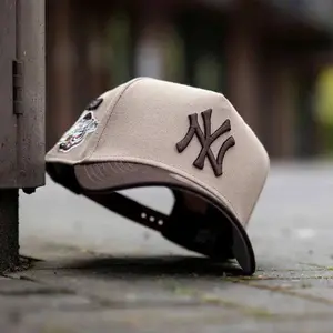 New Era Beige Brown NY Yankees Baseball Cap 9FORTY Snapback Streetwear Sports Caps Gorras Sombreros Outdoor Style Hat Club