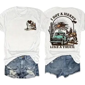 I Got A Heart Like A Truck Western Cotton Tee