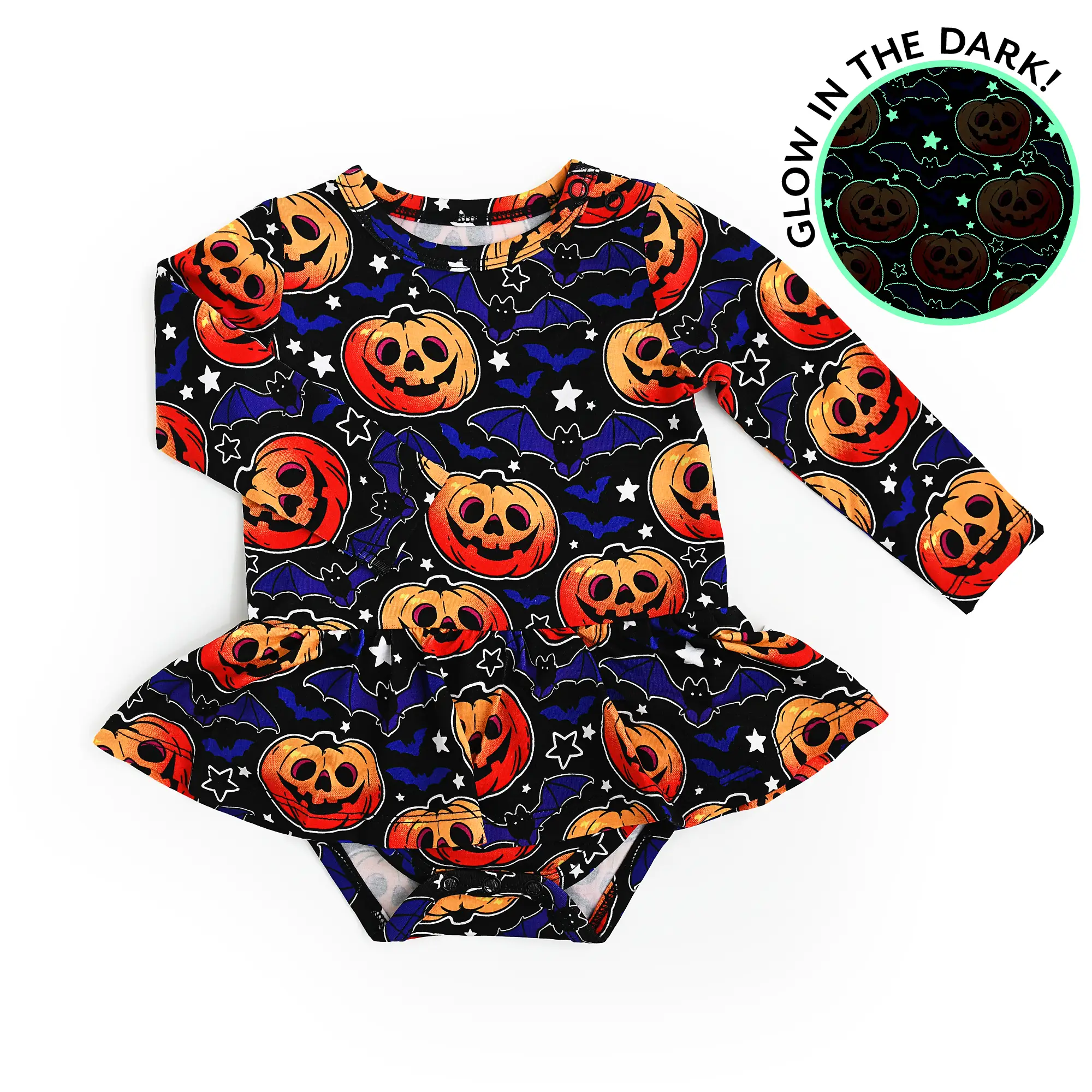 Edward TUTU Pumpkin Glow in the Dark Bamboo Baby Dress Gigi and Max