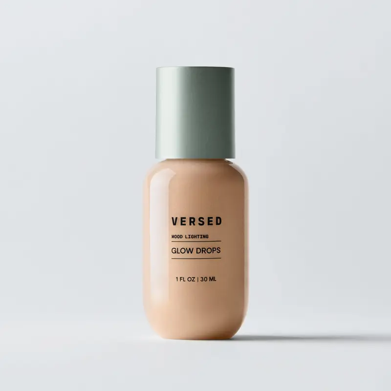 Versed Mood Lighting Luminizing Glow Drops – Illuminating Glow Drops with Light-Reflecting Pigments & Hydrating Skin-Enhancing Formula – Liquid Highlighter Serum for Radiant, Dewy Skin Finish