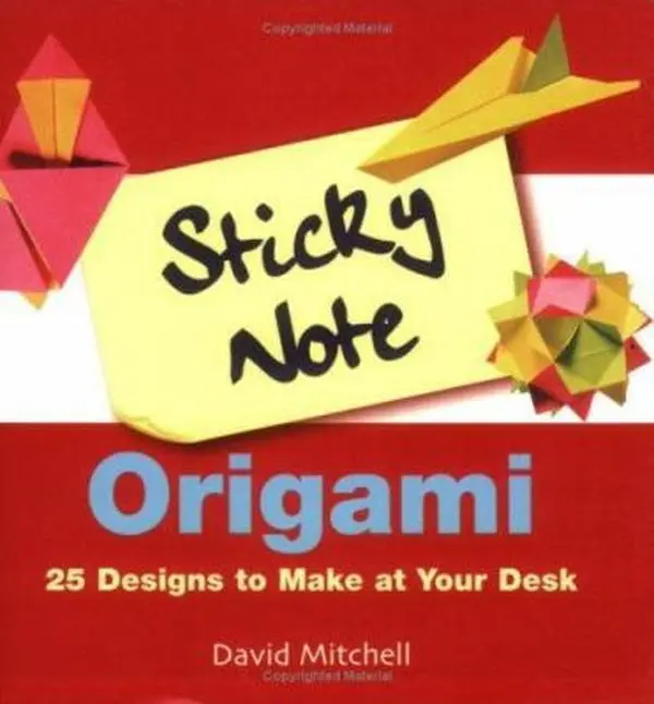 USED Book - Sticky Note Origami: 25 Designs to Make at Your Desk by David Mitchell (Paperback) - english