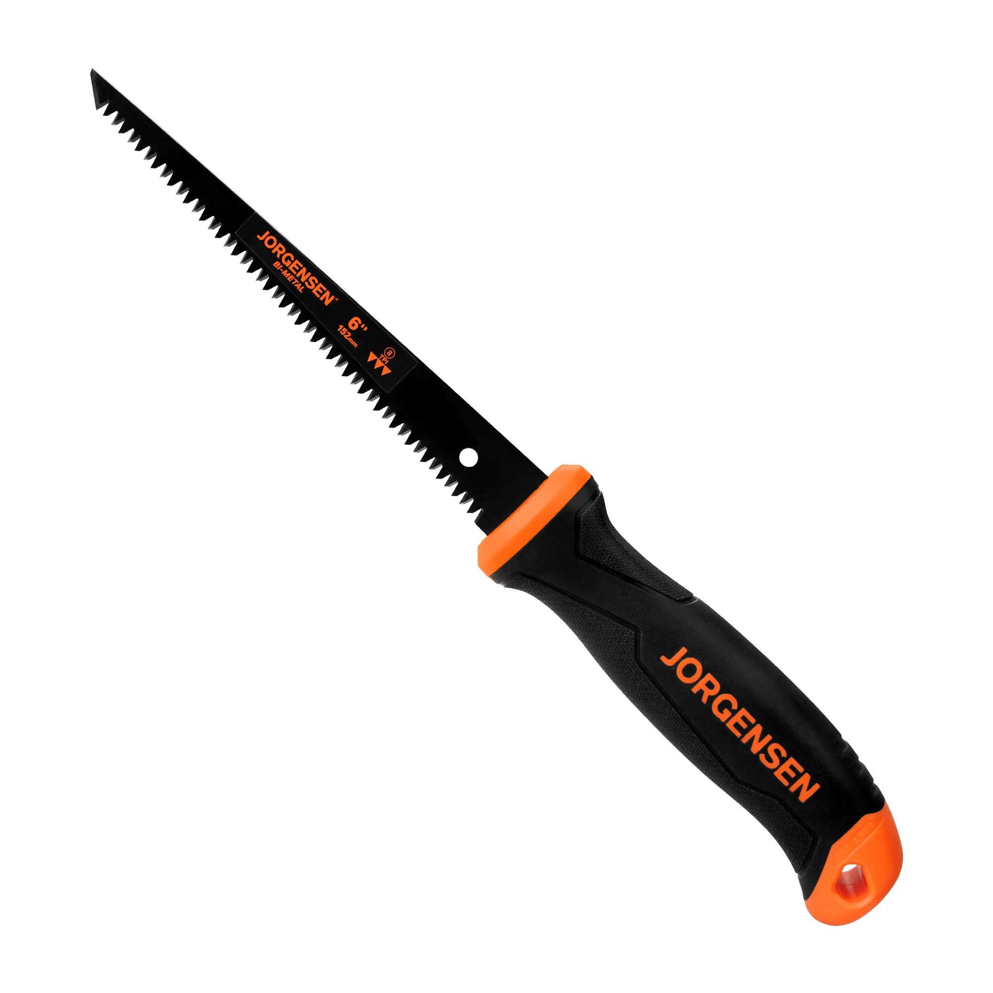 #fathersdaygift Jorgensen Drywall Saw, 6-inch Jab & Keyhole Saw with Ergonomic Handle,Triple Ground Teeth, Faster Cutting Drywall Cutting Tool with 8-TPI Bi-metal Blade