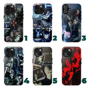 6 styles Ver3 Resident Evil Leon S Kennedy Phone Case - Dark Survival Horror Phone Cover - Capcom Gamer Gift - PS2 Aesthetic - RE4 Vibe - Fan Merch