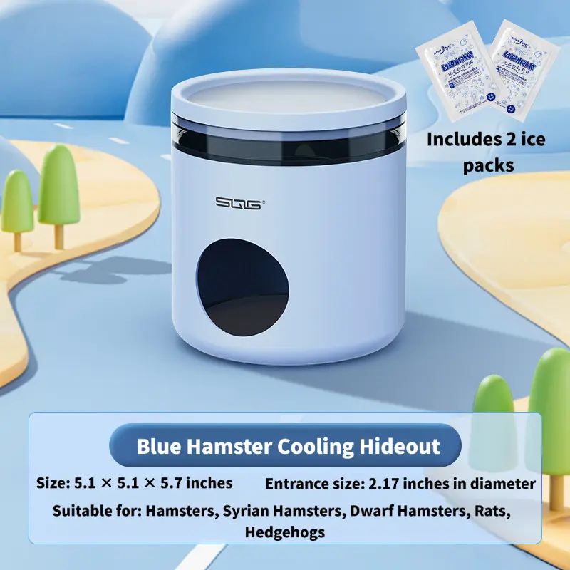 Hamster Cooling House - Ocean Blue [Cool Summer]