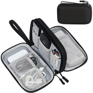 FYY Travel Cable Organizer Pouch Electronic Accessories Carry Case Portable Waterproof Double Layers All-In-One Storage Bag for Cord, Charger, Phone, Earphone Black  EQUIPMENT CO.,LTD  EQUIPMENT CO.,LTD GUANGZHOU WENYI COMMUNICATION EQUIPMENT CO.,LTD