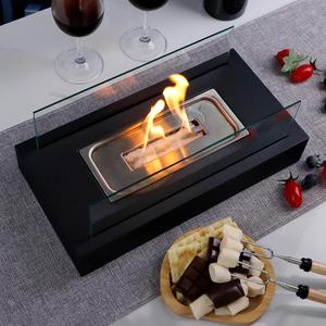 table top fireplace, 1 set portable table top fire pit, indoor tabletop fireplace bowl, modern fireplace for home patio balcony backyard living room table decor