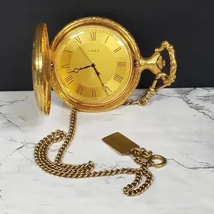 Timex Pocket Watch Mechanical Winding Vintage