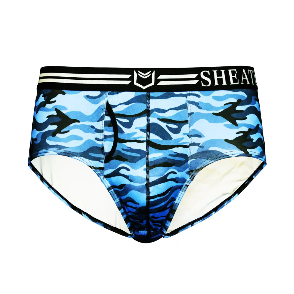 SHEATH Polyester Camo Men's Pouch American Brief
