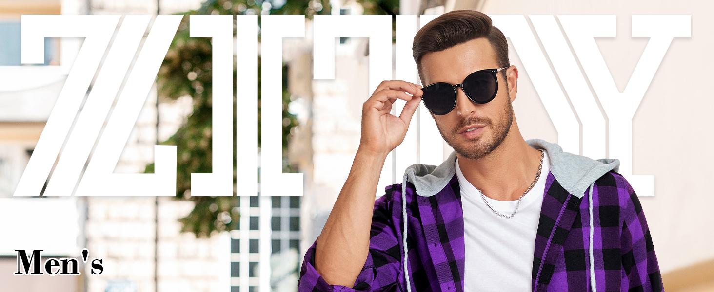 ZITY Spring Men's Plaid Hooded Shirt - Lightweight Breathable Flannel Long Sleeve - Classic Aesthetic Checked Top for Everyday Wear - Soft Casual Layering Piece Gift