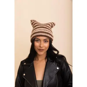 Purrfectly Cozy Cat Ear Crochet Beanie