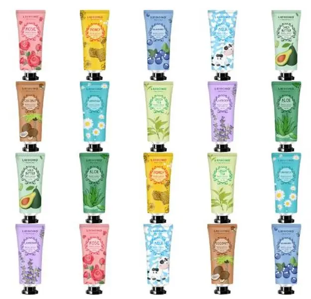 20 Pack Mini Body Lotion Gift Bulk for Dry Skin,Travel Size Small Body Cream With Shea Butter for Women Men Christmas Thank You Gift