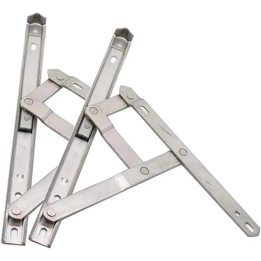 Casement Window Hinges 10-inch Stainless Steel Friction Stay Hinges - 2pcs