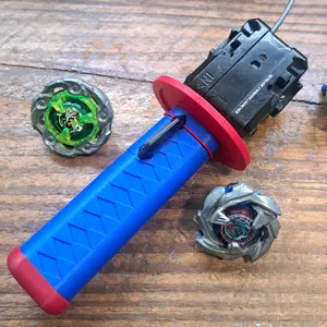 Riptana Grip for Standard Beyblade X Launchers & Ripcord Accessory with Ninja Spin Ring and Katana Sheath Handle for Secure Power Launches