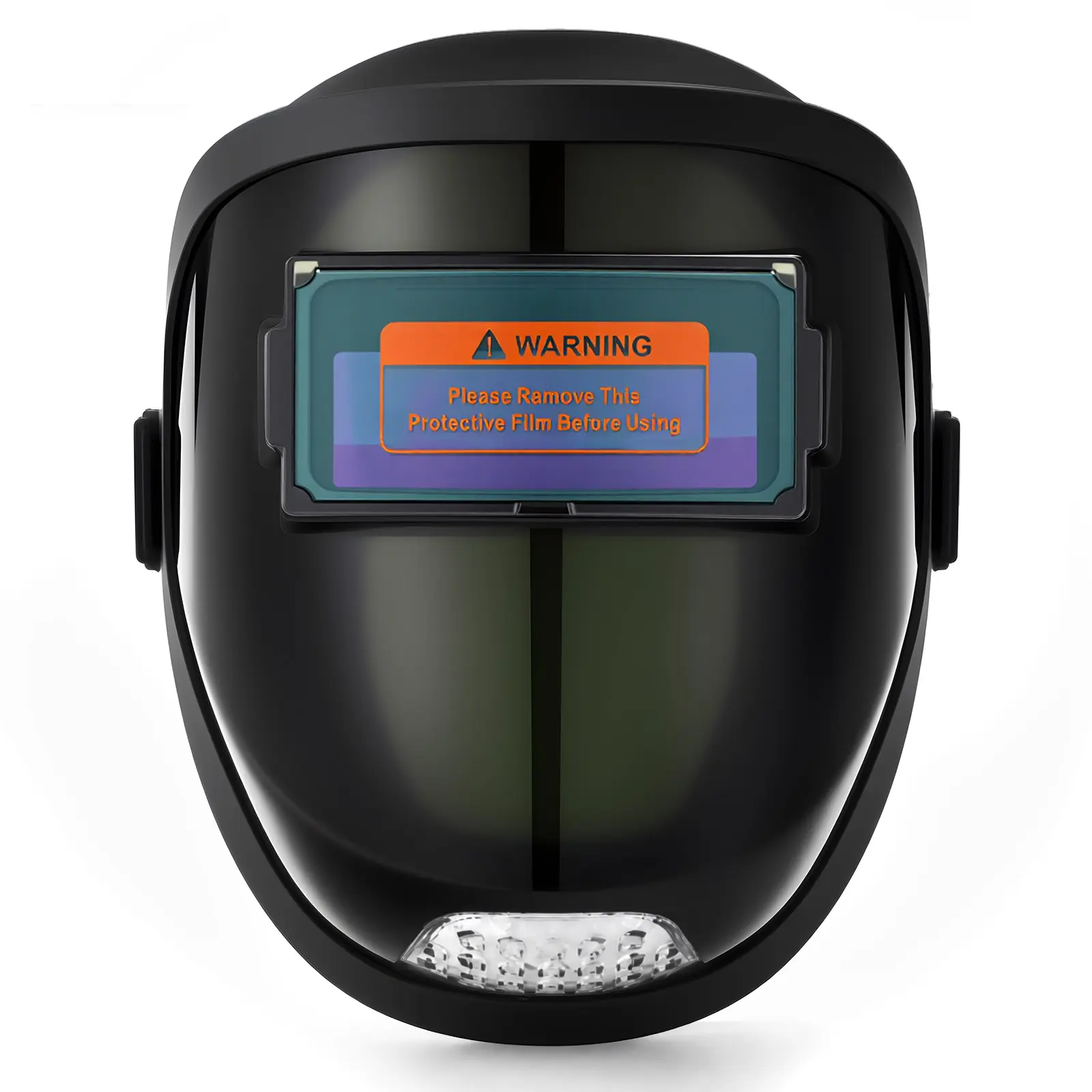 Outdoorfun Green Solar Powered Auto Darkening Welding Helmet with LED Light, Shade 4/9-13, Vented Headgear for TIG MIG ARC Welding, Plasma Cutting