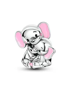 Cute Elephant Mother Daughter Bracelet Bead Jewelry, Charm Bracelet, Mother's Day Gift, Casual Style, All Seasons, No Choking Hazard Warning