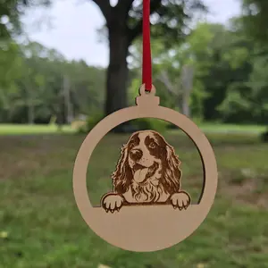 Laser Engraved Personalized Cocker Spaniel Ornament