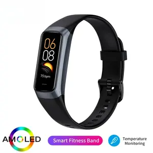 2026 Custom Rechargeable Android Smart Watch - 1.1 AMOLED Screen, Bluetooth 4.2, IP67 Water-Resistant, Automatic Heart Rate & Blood Monitoring, 25 Sports Modes, Magnetic Charging Fitness Wristband Tracker