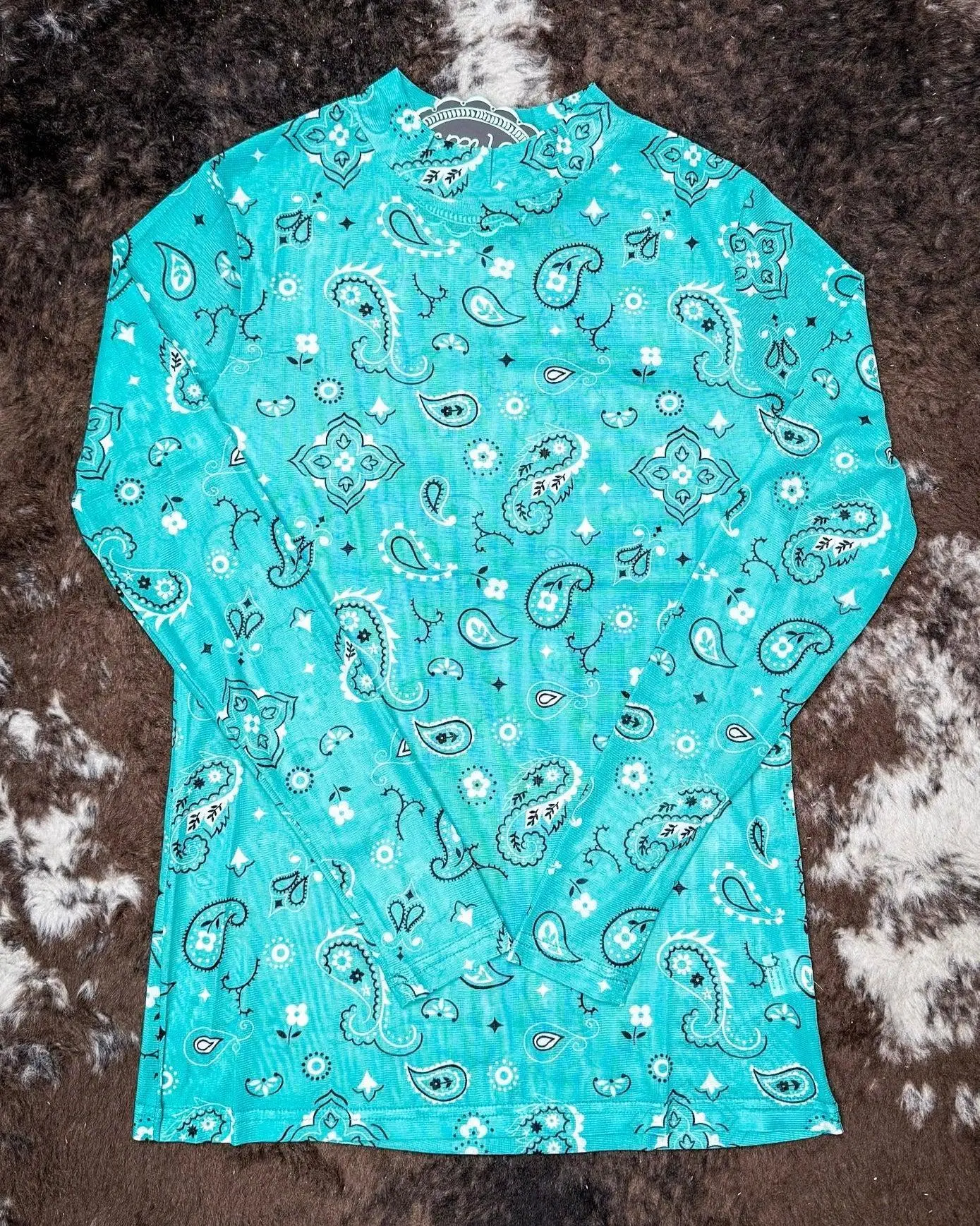 Women's Sterling Kreek Bandana Babe Mesh Top, Dream Paisley Design, Fits True to Size, Premium Fabric