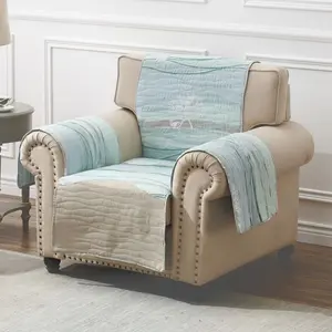 Greenland Home Fashions Maui Multi Furniture Protector – 81x81 Inches, Reversible, 100% Polyester