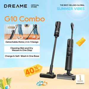 DREAME G10 Combo Series I Vacuum Mop, Wet Dry Vacuum Design for US Customers The Strongest Entry Level, All-in-One Floor Cleaner, Cordless Vacuum for Multi-Surface, Up to 50 Mins Runtime, One-Step Self Cleaning, Lightweight for Hard Floor