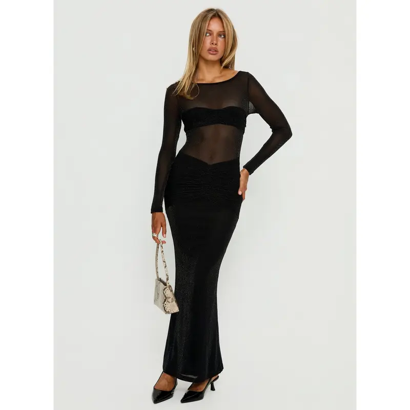 black long dress from shei - TikTok Shop