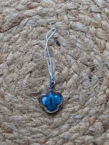 Cookie Run Kingdom Shadow Milk Beast Jam Acrylic Phone Charm | Glitter Epoxy Front | 1" x 1"